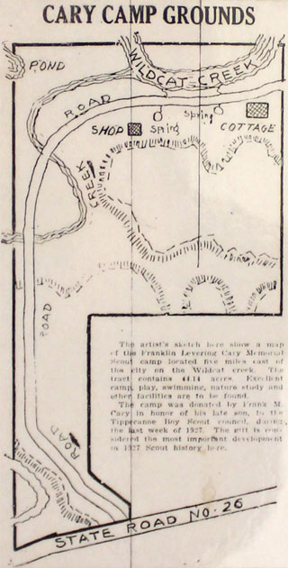 map of the original camp