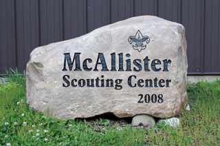 McAllister Center rock
