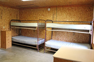 Tecumseh Lodge leader's bunkroom